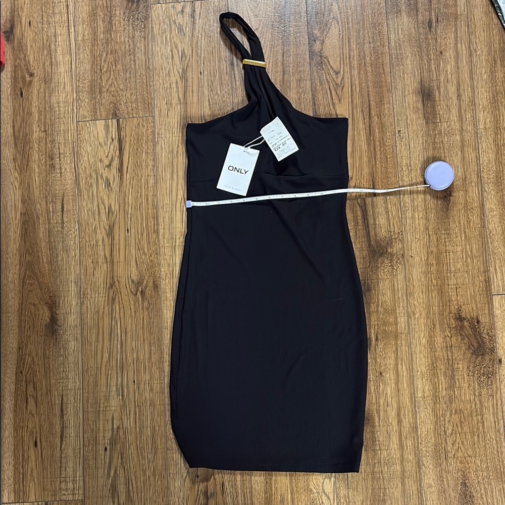 ONLY Black One Shoulder Dress